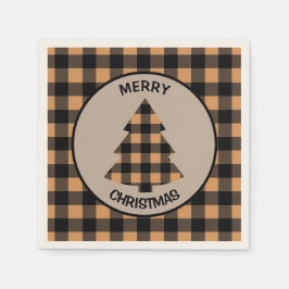 Guld Black Buffalo Play Julgran Pappersservett