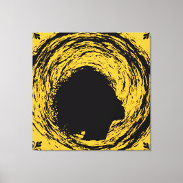 Guld & Black Canvastryck