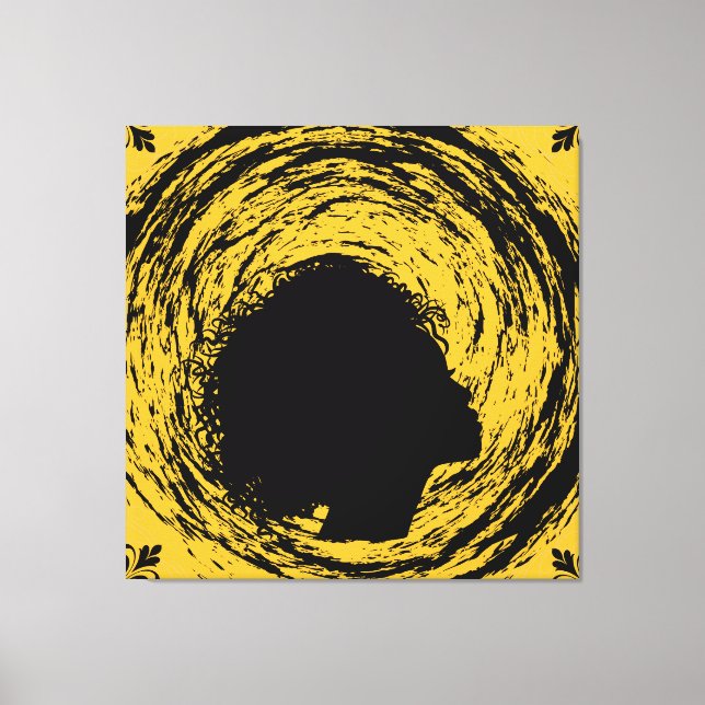 Guld & Black Canvastryck (Framsida)