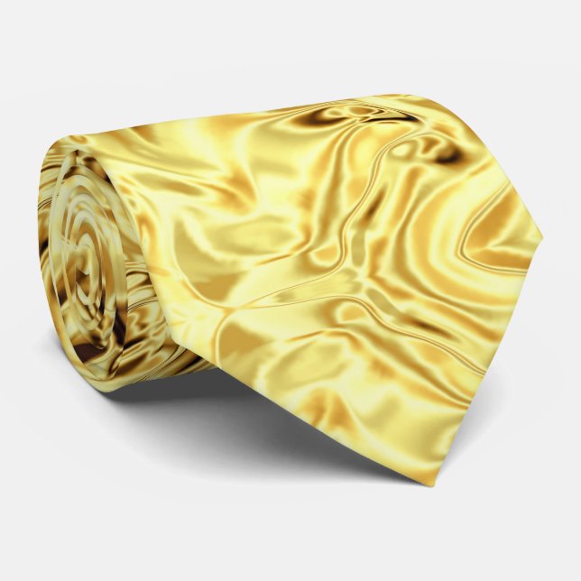 Guld Black Crinkle Söt Slips (Rullad)