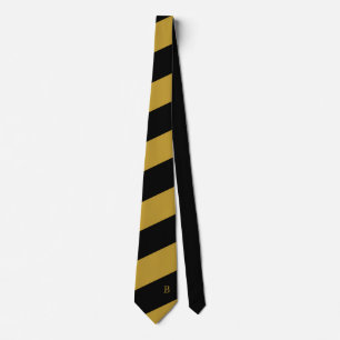 Guld Black Diagonal Rand Monogram Neck Tie Slips