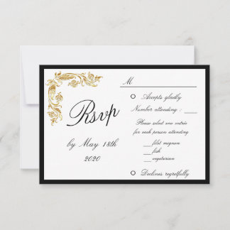 Guld Black Elegant Glamous Bröllop OSA