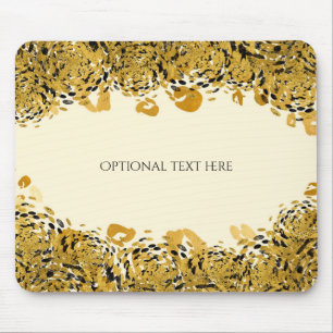 Guld & Black Exotic Jungle Cheetah Elegant Cream Musmatta