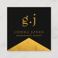 Guld Black Faux Gold Foil Kant Jewelry Designer