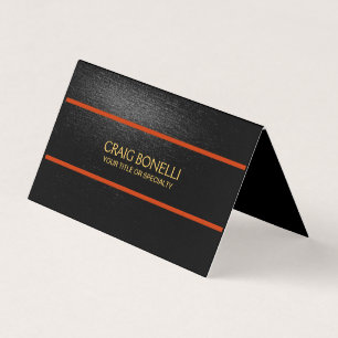 Guld Black Grått Orange Färg Modern Visitkort
