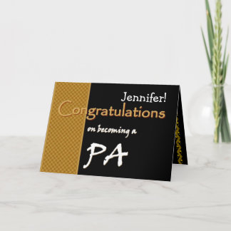 Guld Black Grattiss läkarassistent Kort