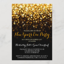 Guld Black Hollywood Glam Nyårsafton Party