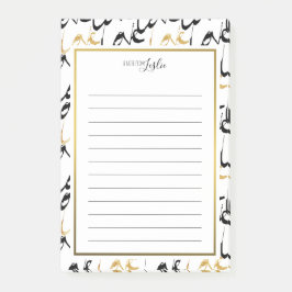 Guld & Black KÄRLEK A-anteckning från Anteckningsb Post-it Block