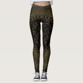 Guld Black Leggings av Joya Kväll