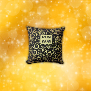 Guld & Black - MAMMA - WOW Kudde