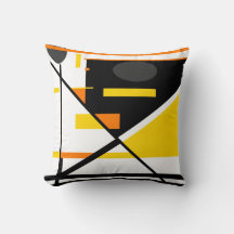 Guld Black Orange Grått White Geometric Abstrakt