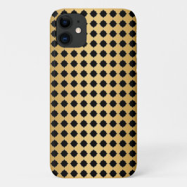 GULD BLACK PATTERNED IPHONE COVER