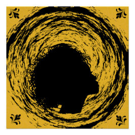 Guld & Black Perfect Poster