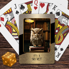 Guld Black Photo Secret-uppspelningskort Casinokort