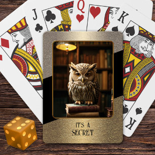 Guld Black Photo Secret-uppspelningskort Casinokort