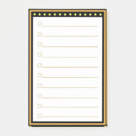 Guld Black Ram Lintinst Post it Notes Post-it Block