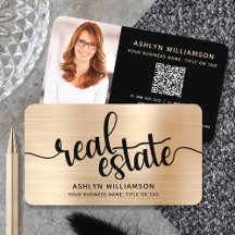 Guld Black Real Gods Agent QR-kodsfotomäklare för