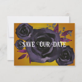 Guld Black Ro Photo Spara - vårt datum Inbjudningar