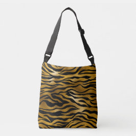 Guld & Black Tiger Rand Crossbody Bag Axelväska