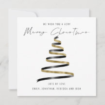 Guld Black Träd 2026 Kalender God jul