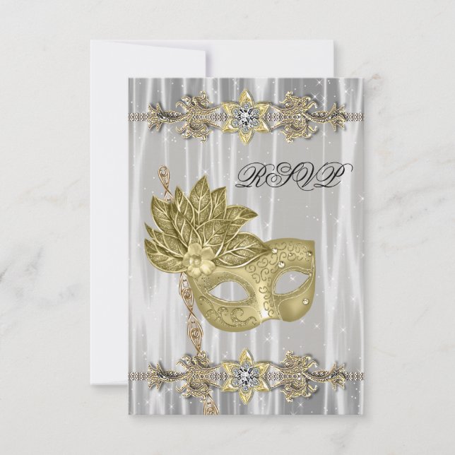 Guld Black White MasqueraParty OSA (Framsida)