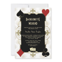 Guld Black White Vegas Casino Bachelorette Helg