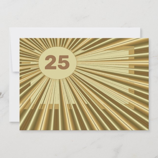 Guld Blast Birthday Card Kort (Framsida)