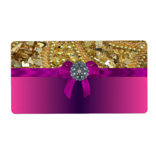 Guld- bling & magenta fraktsedel