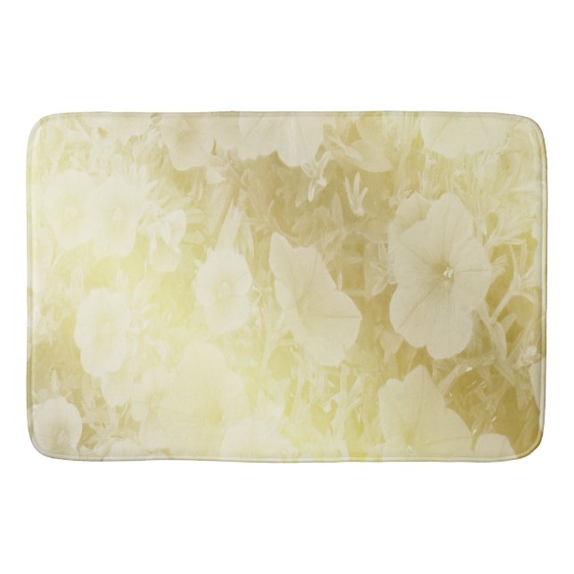 Guld, blomma, fantasi, elegant, mönster, subtil, badrumsmatta (Framsidan)