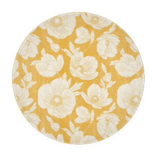 Guld- blommamönster