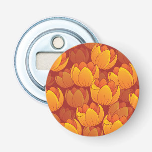 Guld- blommamönster flasköppnare