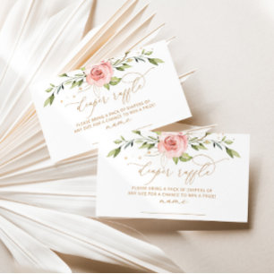 Guld  blommigt, bländare, raffle biljett tilläggskort