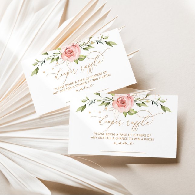 Guld  blommigt, bländare, raffle biljett tilläggskort (Skapare uppladdad)