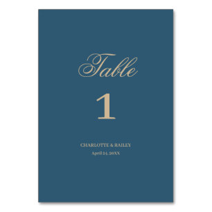 Guld Blommigt Boho Bröllop Bordsnummer