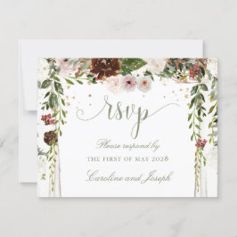 Guld Blommigt Chuppah Canopy Bröllop OSA Kort
