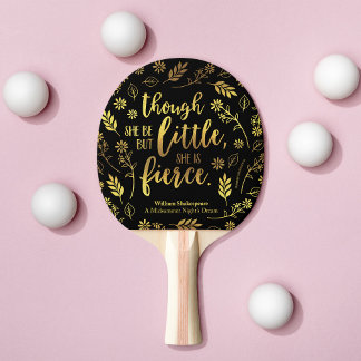 Guld Blommigt Little but Fierce William Shakespear Pingisracket