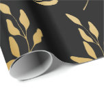 Guld Blommigt Löv Botaniska Mönster på Svarta have Presentpapper<br><div class="desc">Guld Plant Löv Blommigt Botaniskt sömlöst grafiskt Mönster på svart gift-Papper. ** Använda Zazzles redigeringsfunktioner för att ändra pappra färg till alla färg som du behöver. Bakgrunden färg är genomskinlig så att du enkelt kan ändra den till spelar ingen roll färg som du vill: Klicka på anpassningsknappen> Klicka på Bakgrund...</div>