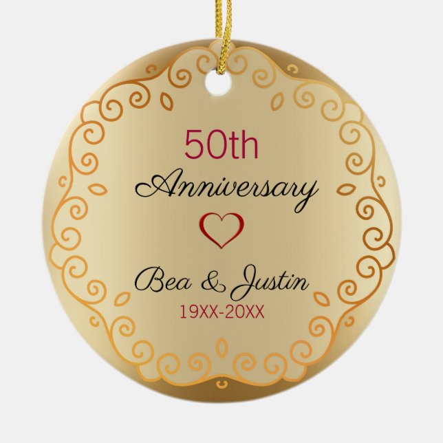 Guld Blommigt Ornament (Framsidan)