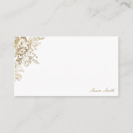 Guld Blommigt Personlig Rådkort