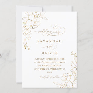 Guld-Blommigten White & Guld Bröllop - frukost