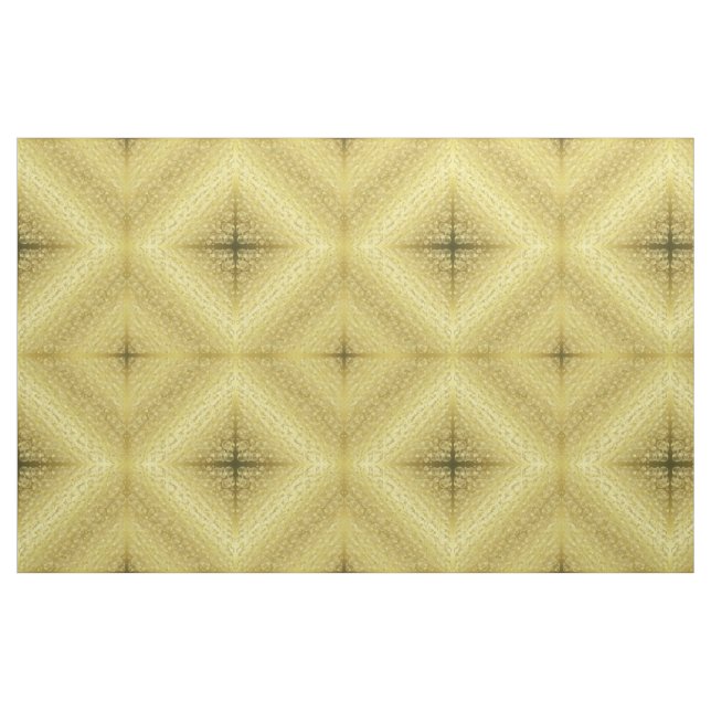 guld blubb tyg, beige hus textil (Fat Quarter)