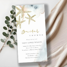 GULD BLUE BEACHY STARFISH MÖHIPPA INBJUDAN