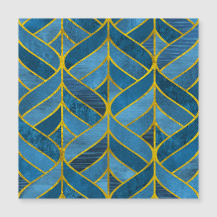 Guld Blue Grunge Mönster