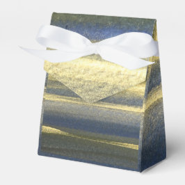 Guld Blue Linjer Tält Gift Wrappi9ng Presentaskar