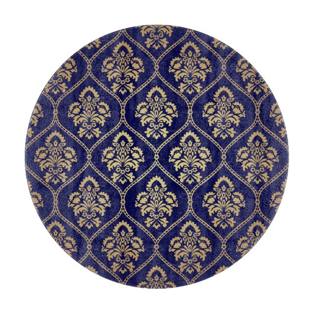 Guld & Blue: Luxury Damask (Framsidan)