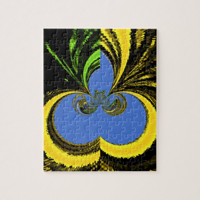 Guld Blue Pussel (Vertikal)