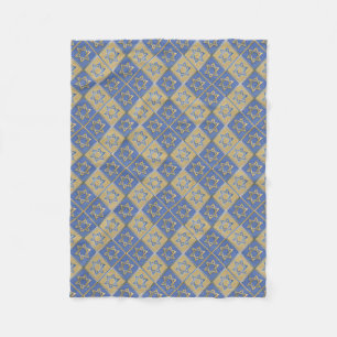 Guld Blue Star of David Art Panels Fleecefilt