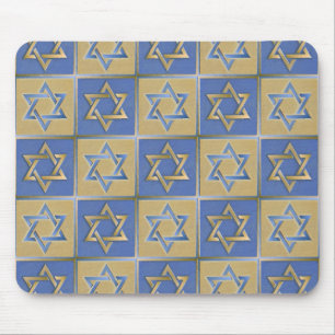 Guld Blue Star of David Art Panels Musmatta