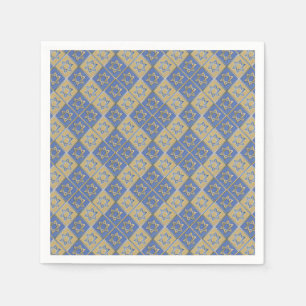 Guld Blue Star of David Art Panels Pappersservett