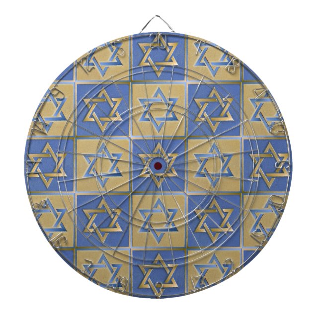 Guld Blue Star of David Art Panels Piltavla (Framsidan)